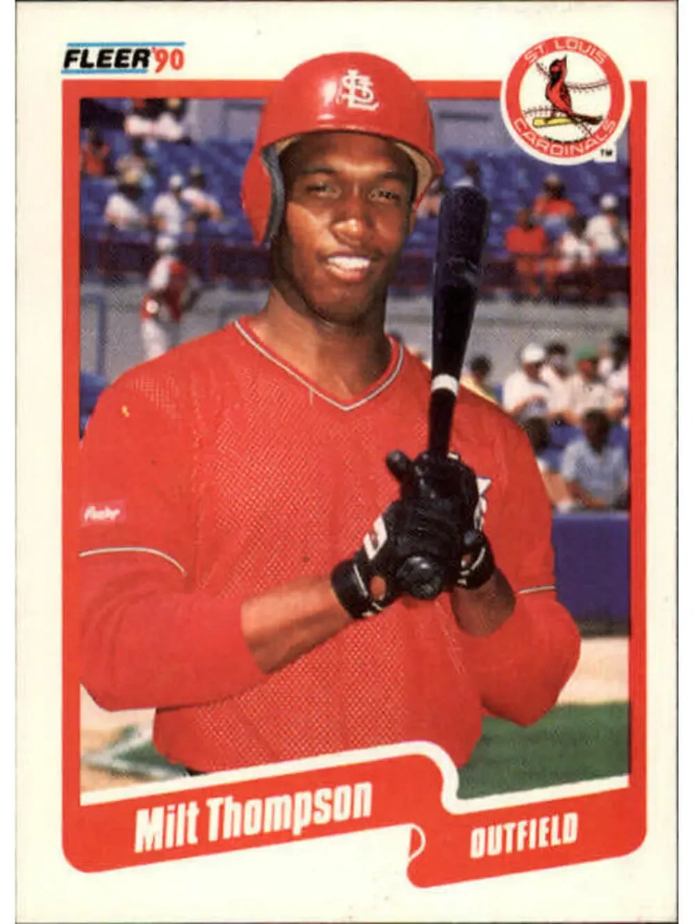 1990 Milt Thompson Fleer Baseball Card #262